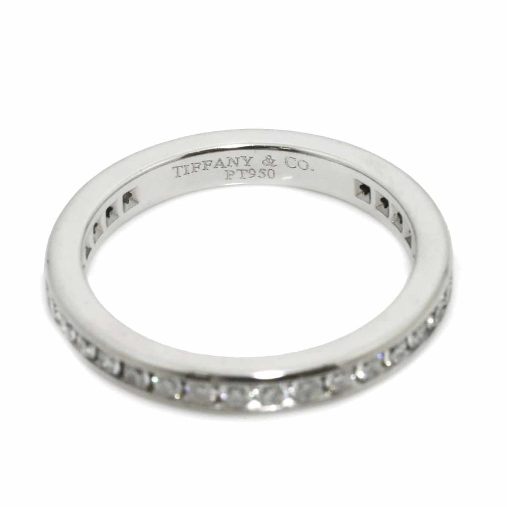 Tiffany & Co Full Circle Channel Setting Ring Diamond Pt Platinum — view 3