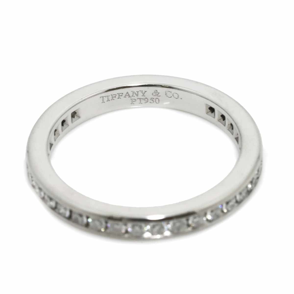 Tiffany & Co Full Circle Channel Setting Ring Diamond Pt Platinum — view 3