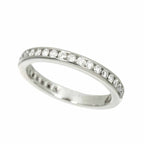 Tiffany & Co Full Circle Channel Setting Ring Diamond Pt Platinum — view 4