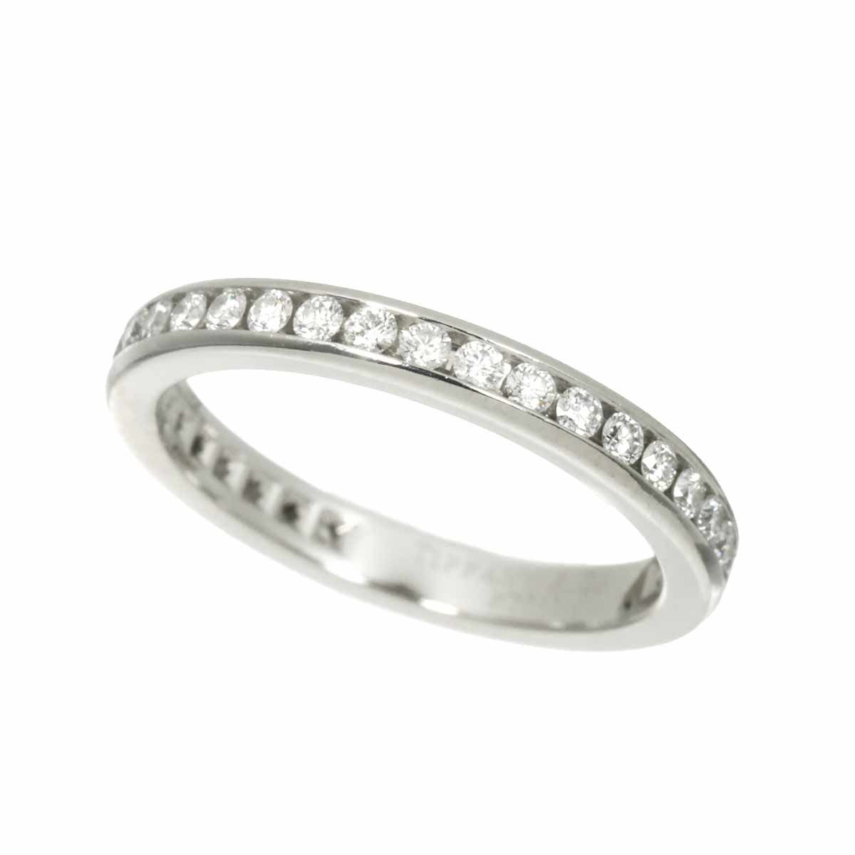 Tiffany & Co Full Circle Channel Setting Ring Diamond Pt Platinum — view 4