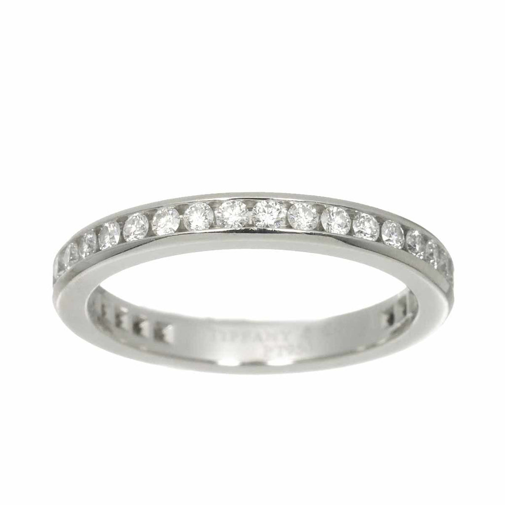 Tiffany & Co Full Circle Channel Setting Ring Diamond Pt Platinum — view 2