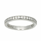 Tiffany & Co Full Circle Channel Setting Ring Diamond Pt Platinum — view 2
