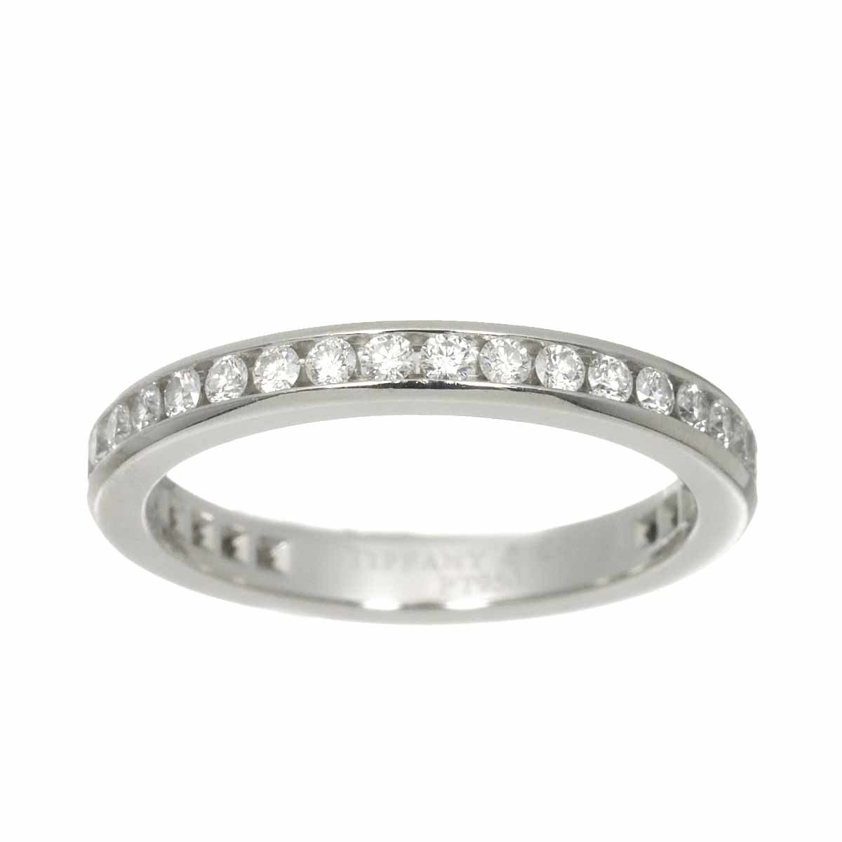 Tiffany & Co Full Circle Channel Setting Ring Diamond Pt Platinum — view 2