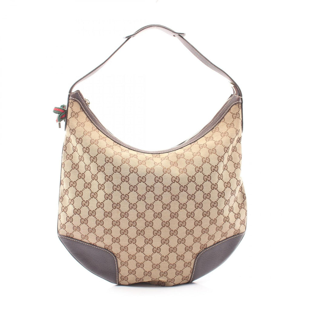 Gucci Shoulder Bag GG Canvas Beige Brown