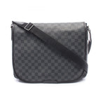 Louis Vuitton Shoulder Bag Daniel GM Damier Graphite Canvas Leather