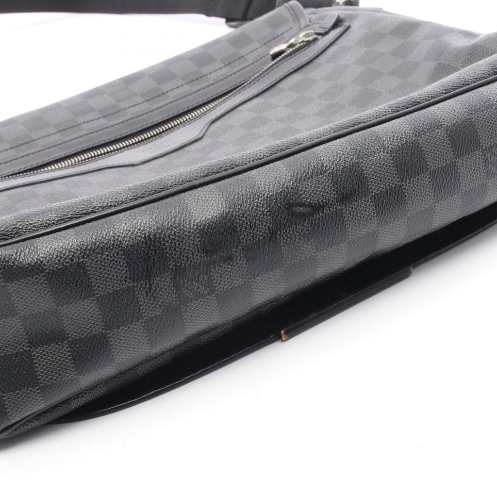 Louis Vuitton Shoulder Bag Daniel GM Damier Graphite Canvas Leather — view 7