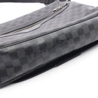 Louis Vuitton Shoulder Bag Daniel GM Damier Graphite Canvas Leather — view 7