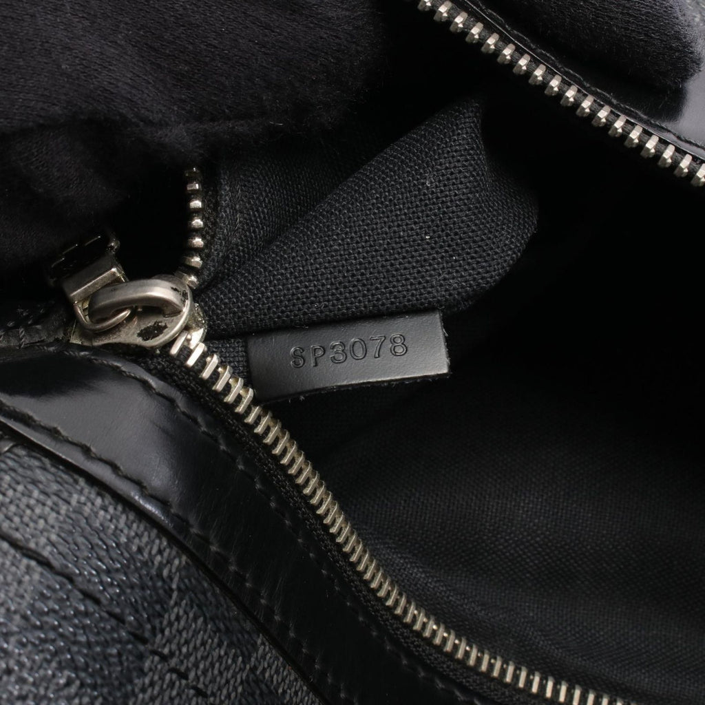 Louis Vuitton Shoulder Bag Daniel GM Damier Graphite Canvas Leather — view 5
