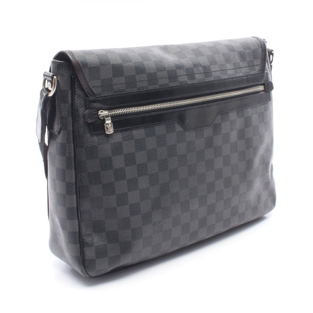 Louis Vuitton Shoulder Bag Daniel GM Damier Graphite Canvas Leather — view 2