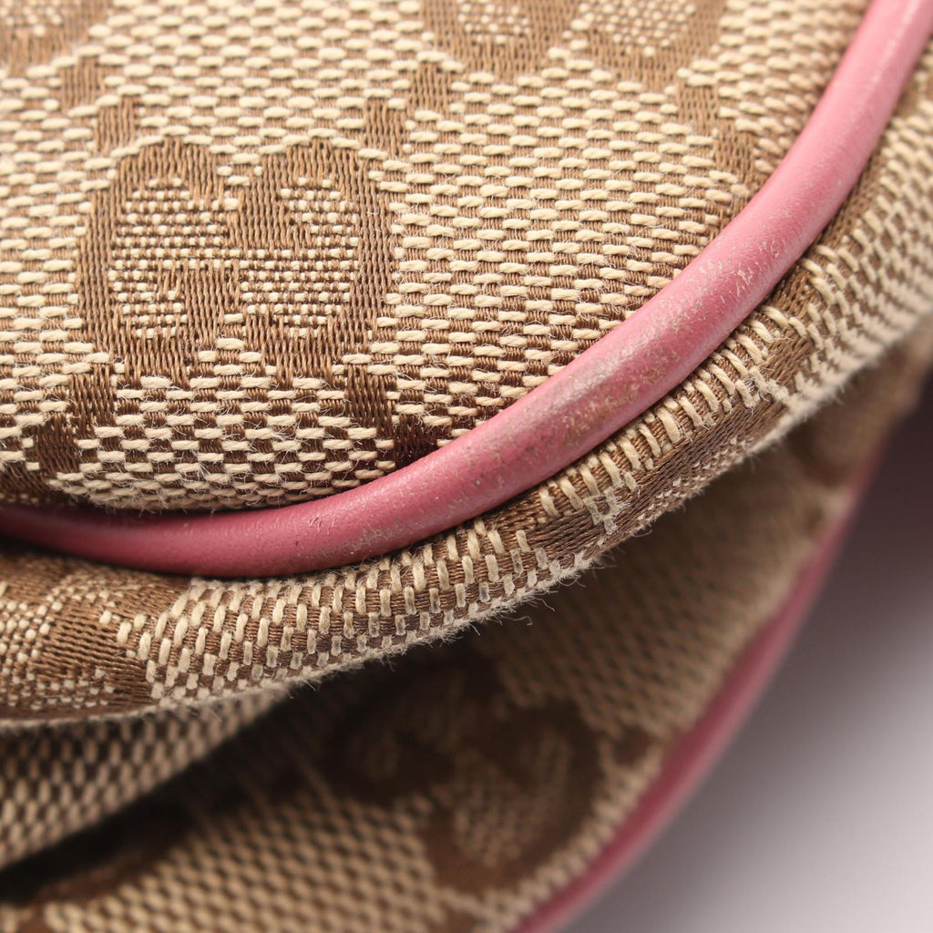 Gucci Shoulder Bag GG Canvas Beige Pink Suki — view 7