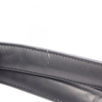 Chanel Shoulder Bag Embossed Logo Black Lambskin — view 7