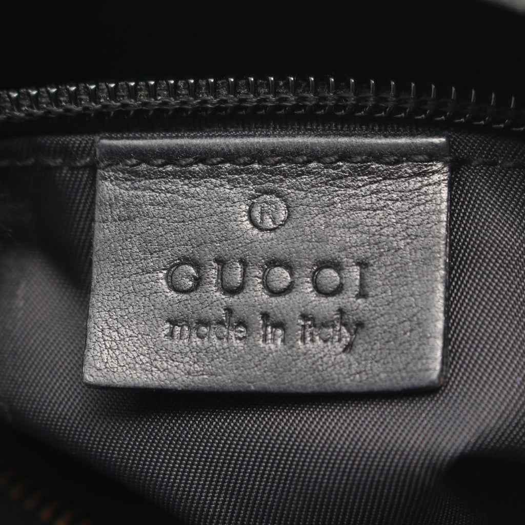 Gucci Shoulder Bag Guccissima Black Canvas Leather — view 4