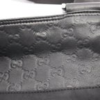 Gucci Shoulder Bag Guccissima Black Canvas Leather — view 7