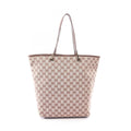 Gucci Tote GG Canvas 002 Pink Beige Dark Brown