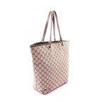 Gucci Tote GG Canvas 002 Pink Beige Dark Brown — view 2