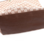 Gucci Tote GG Canvas 002 Pink Beige Dark Brown — view 8