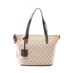 Loewe Tote Anagram Brown Dark Canvas Leather