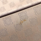 Loewe Tote Anagram Brown Dark Canvas Leather — view 9