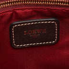 Loewe Tote Anagram Brown Dark Canvas Leather — view 4