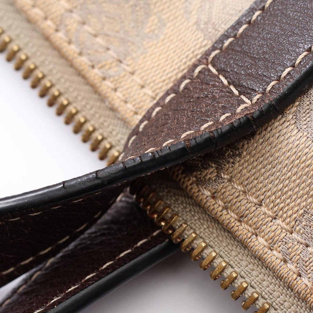 Loewe Tote Anagram Brown Dark Canvas Leather — view 7