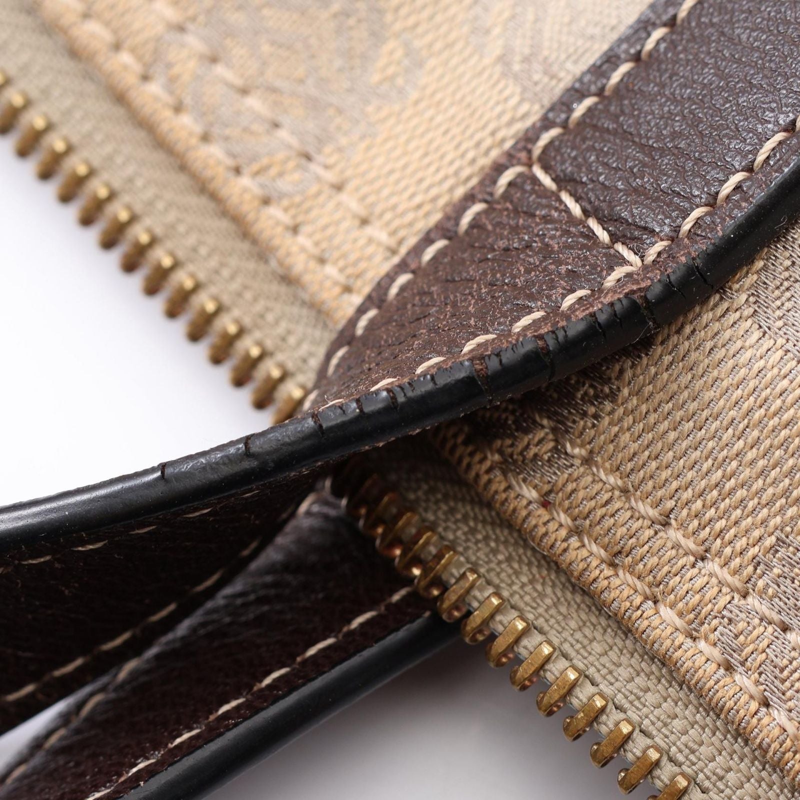 Loewe Tote Anagram Brown Dark Canvas Leather — view 7