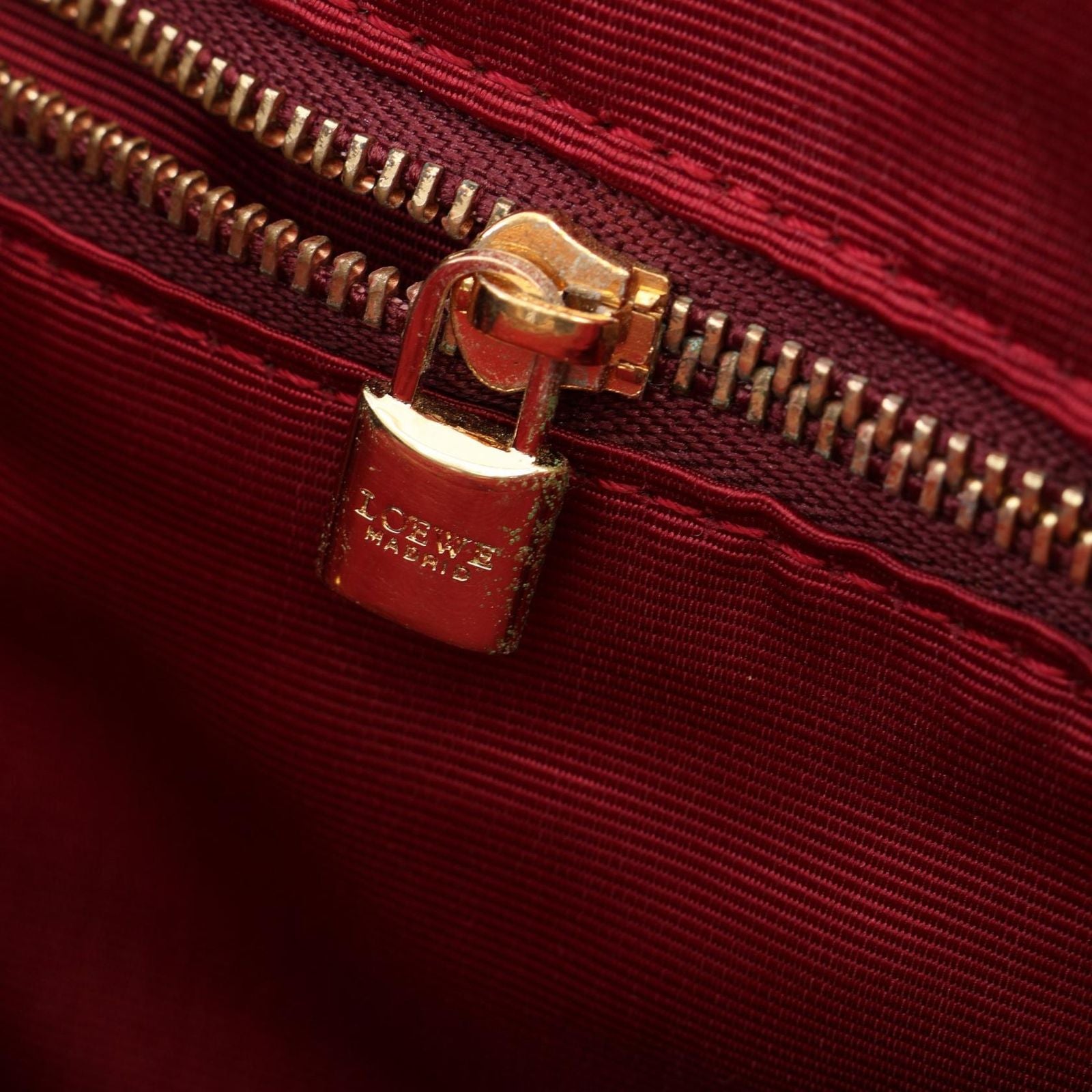 Loewe Tote Anagram Brown Dark Canvas Leather — view 8