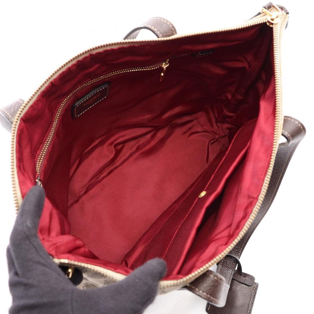 Loewe Tote Anagram Brown Dark Canvas Leather — view 3
