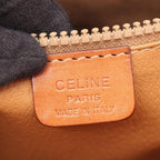 Celine Tote Macadam Dark Brown Canvas Leather — view 4
