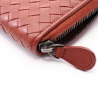 Bottega Veneta Round Wallet Intrecciato Brown Leather — view 5