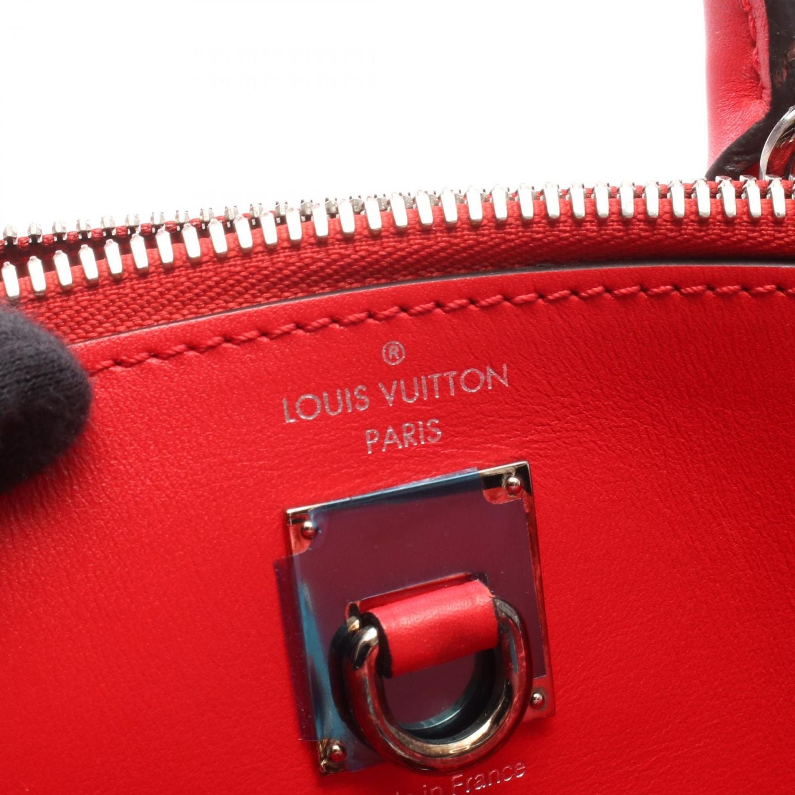 Louis Vuitton Handbag City Steamer PM Rouge Leather — view 4