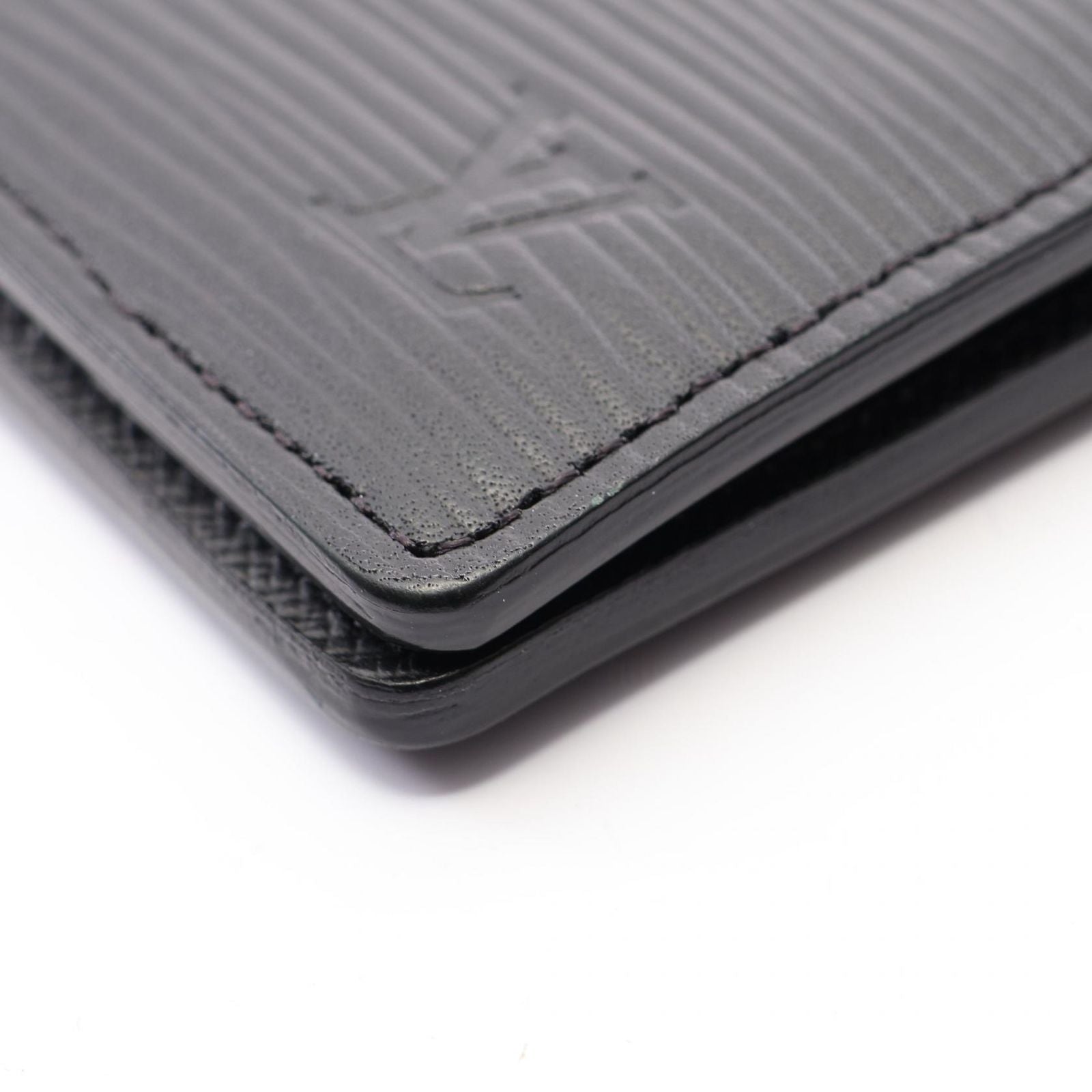 Louis Vuitton Card Case Organizer de Poche Epi Noir Leather — view 7