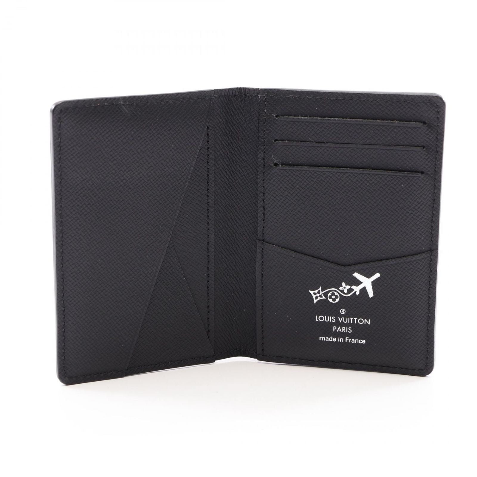 Louis Vuitton Card Case Organizer de Poche Epi Noir Leather — view 3