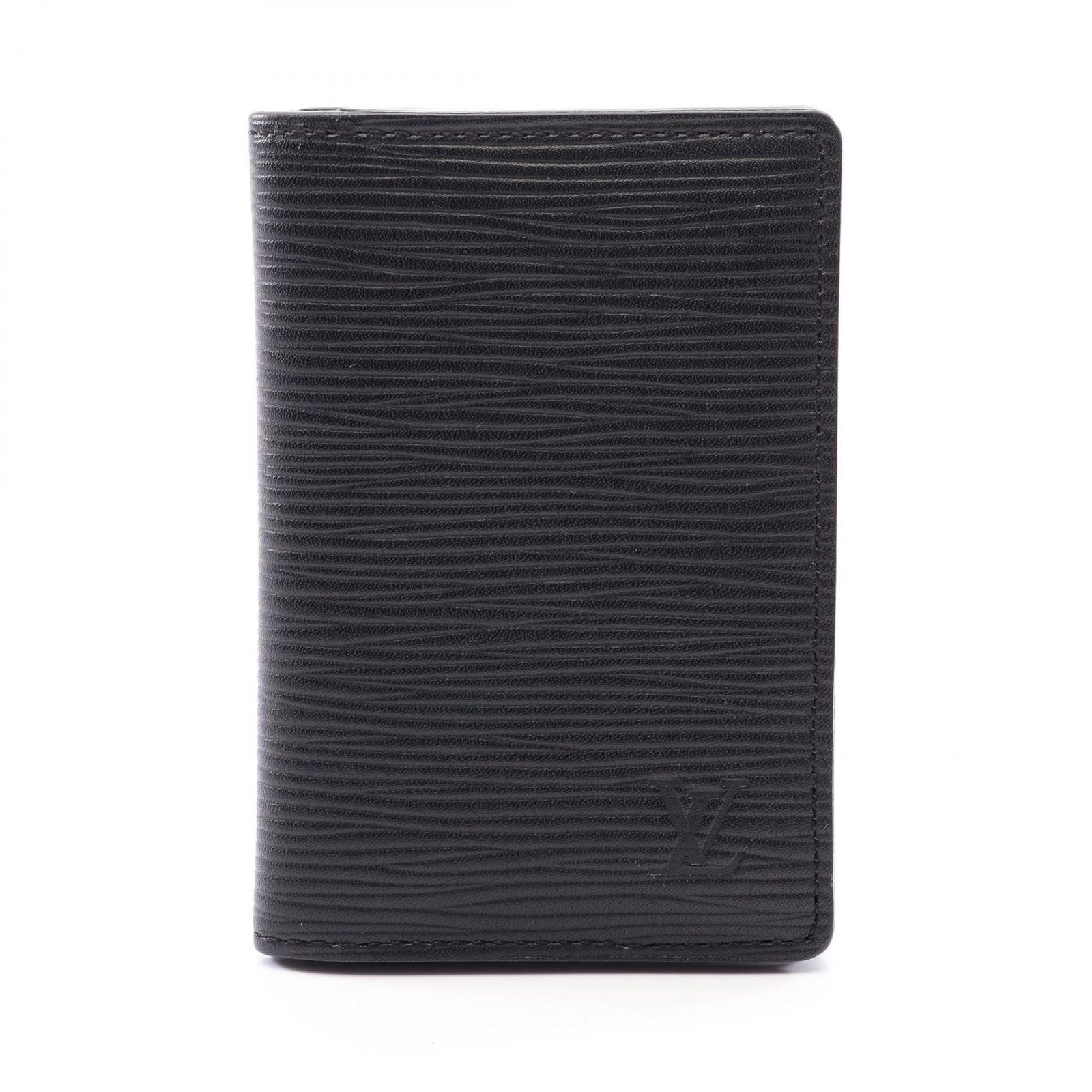 Louis Vuitton Card Case Organizer de Poche Epi Noir Leather