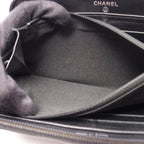 Chanel Round Wallet CC Logo Black Calf CC — view 8