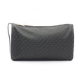 Loewe Clutch Anagram Black Green Canvas Leather