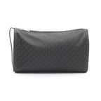 Loewe Clutch Anagram Black Green Canvas Leather