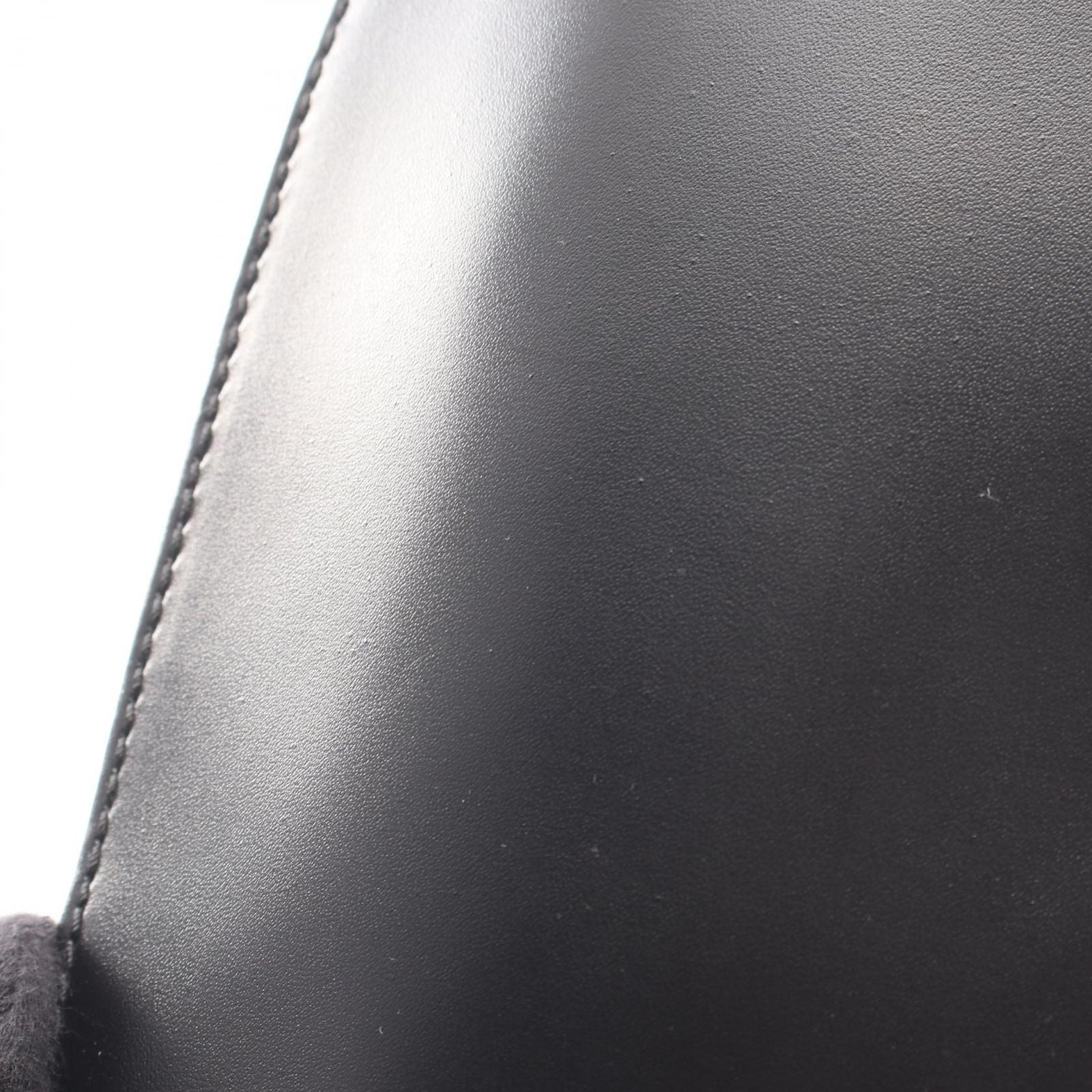 Loewe Clutch Anagram Black Green Canvas Leather — view 5