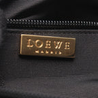 Loewe Clutch Anagram Black Green Canvas Leather — view 4