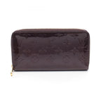 Louis Vuitton Round Wallet Zippy Amarante Leather