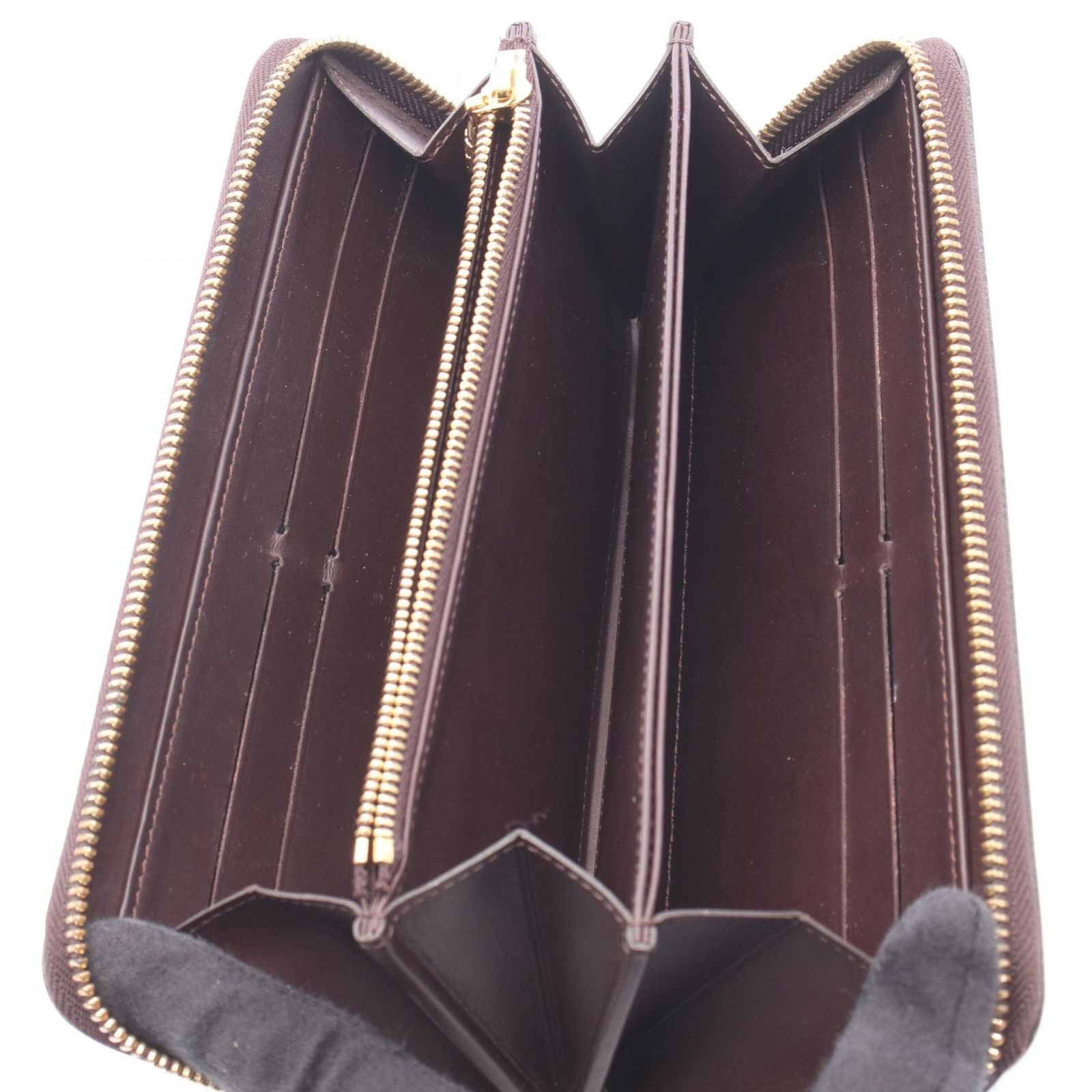 Louis Vuitton Round Wallet Zippy Amarante Leather — view 3