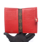 Louis Vuitton Hook Wallet Portefeuille Pallas Compact Cerise Leather — view 3
