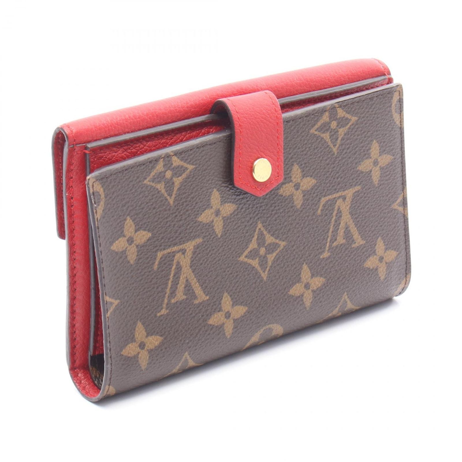 Louis Vuitton Hook Wallet Portefeuille Pallas Compact Cerise Leather — view 2