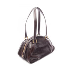 Celine Shoulder Bag Dark Brown Leather — view 2