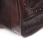 Celine Shoulder Bag Dark Brown Leather — view 7