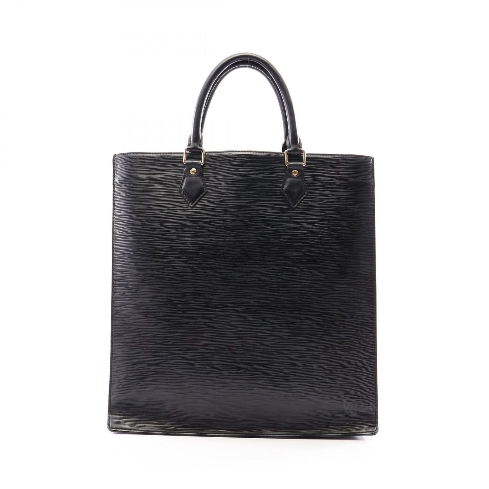 Louis Vuitton Tote Sac Plat Noir Leather Sac