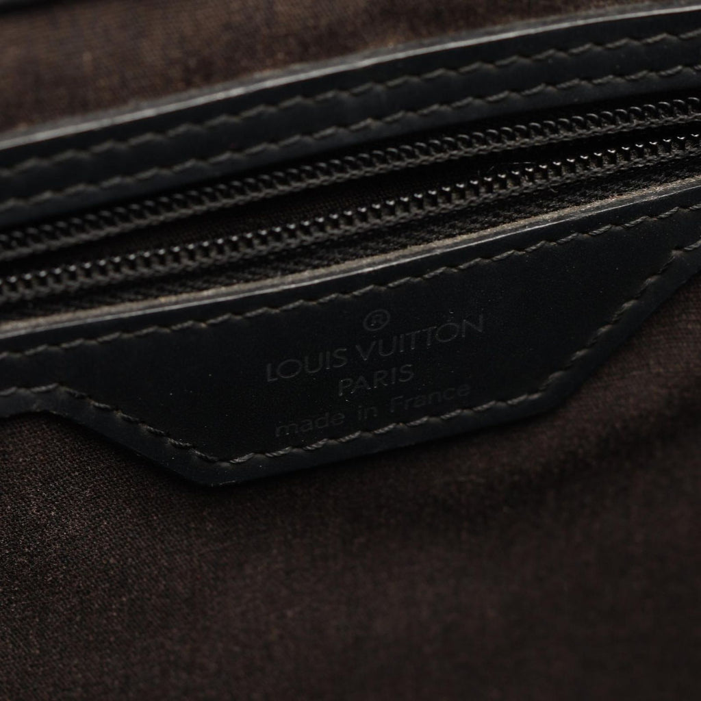 Louis Vuitton Tote Sac Plat Noir Leather Sac — view 4