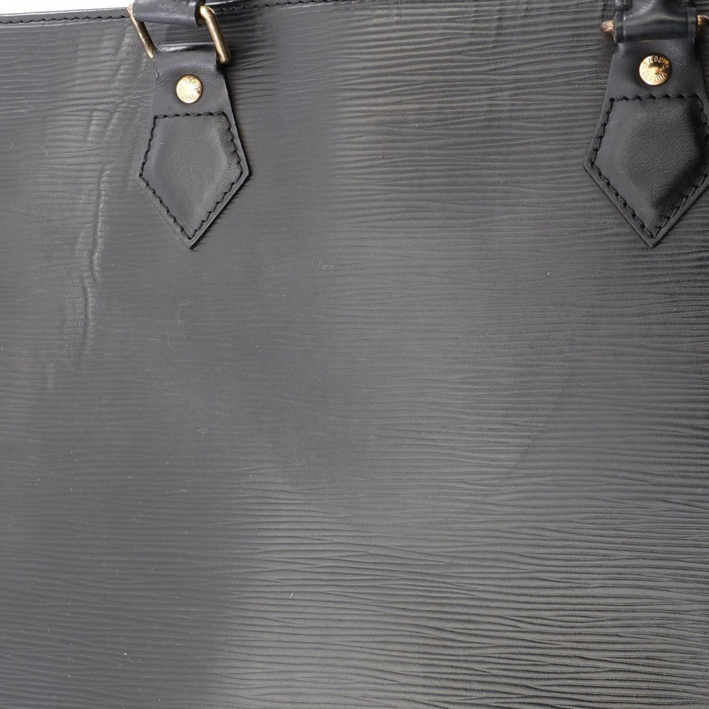 Louis Vuitton Tote Sac Plat Noir Leather Sac — view 9