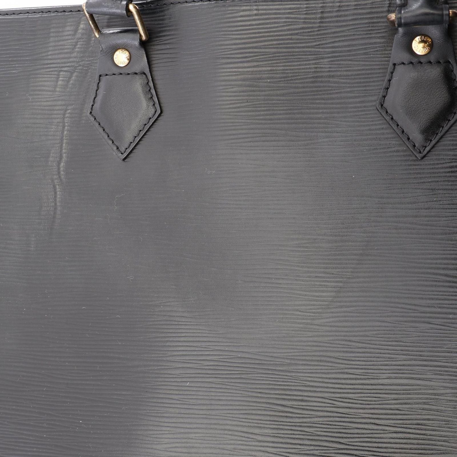 Louis Vuitton Tote Sac Plat Noir Leather Sac — view 9