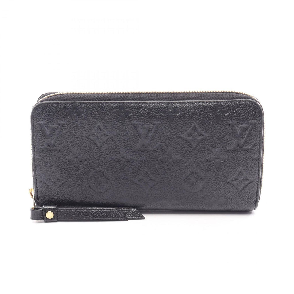 Louis Vuitton Round Wallet Zippy Noir Leather