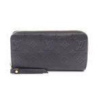 Louis Vuitton Round Wallet Zippy Noir Leather